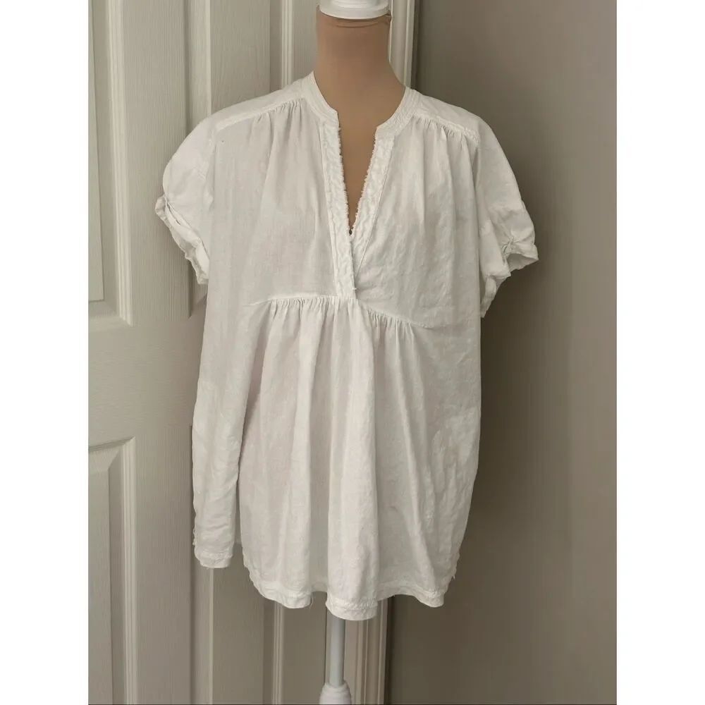 FREE People white getaway top